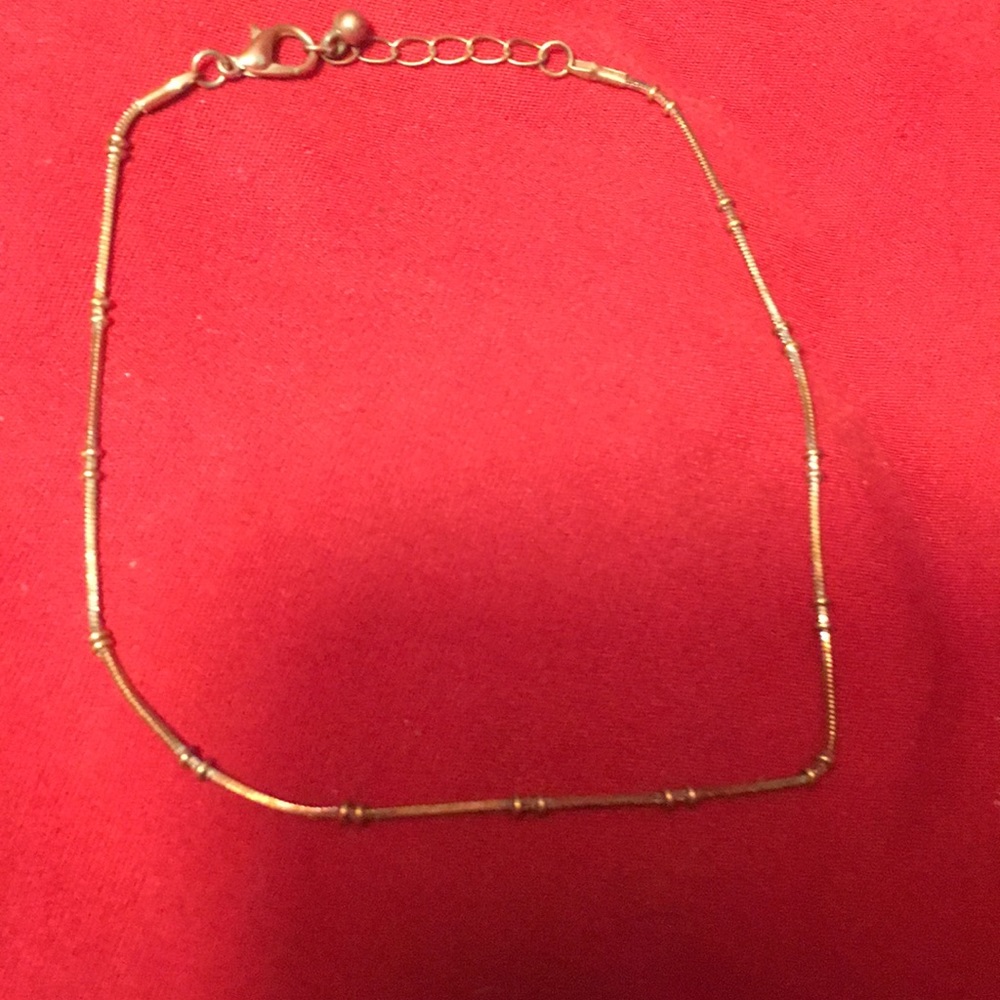 Cute gold anklet